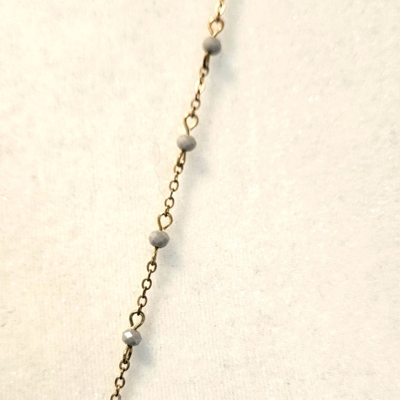 NWT'S - COWGIRL CONFETTI -  Faux White Amethyst Bauble Necklace. - Picture 4 of 7